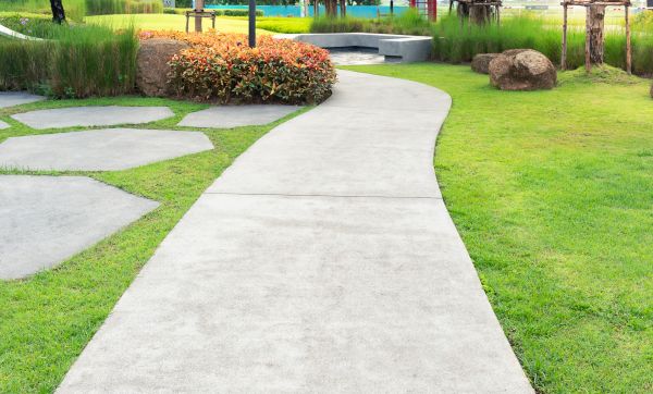 Concrete Walkway Resurfacing in New Albany