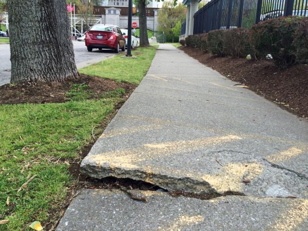 Cement Sidewalk Repair in New Albany