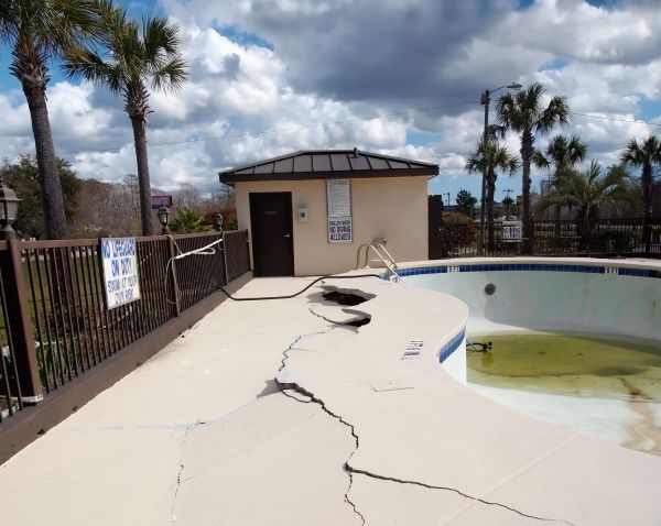 Cracked Patio Repair in New Albany